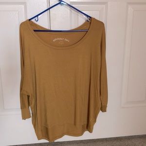 Aeropostale Seriously Soft Gold Blouse